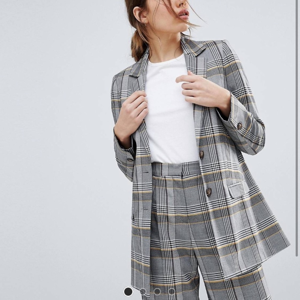 ASOS tailored check blazer size 4